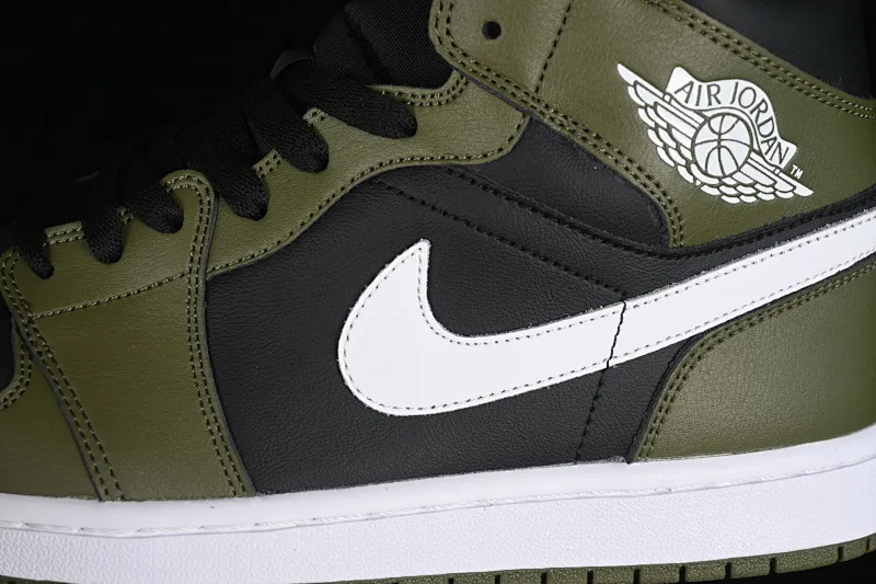 All Categories Air Jordan Jordan Series Basketball Shoes Air Jordan 1 Mid Air Jordan 1 Mid AJ1 Joe 1 Army Green Chinese Cultural Leisure Sneakers DQ8426-092